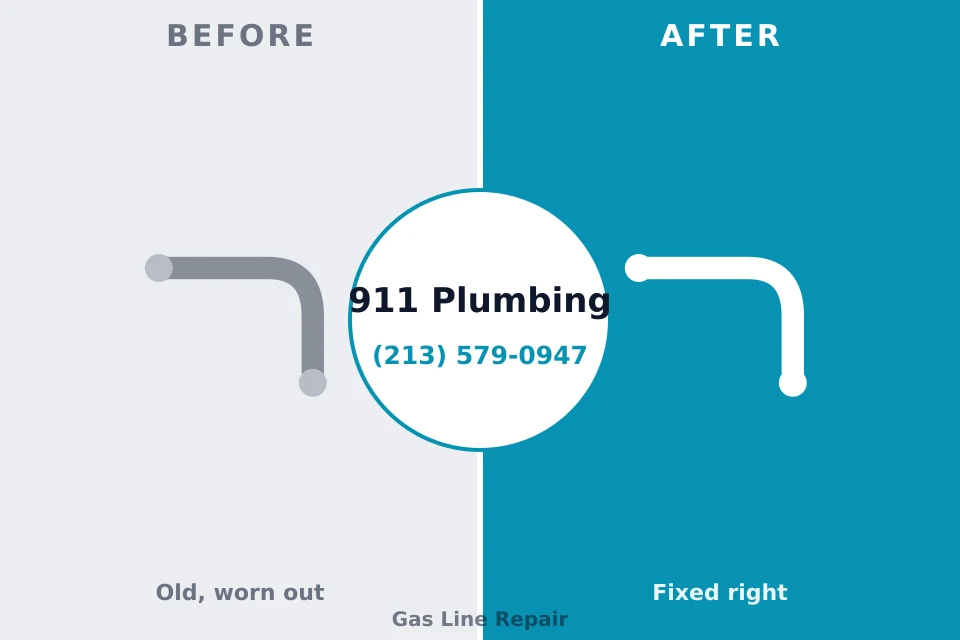Before and after: plumbing repair Great Neck Plaza, NY